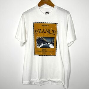 Vintage Impressions of France‎ Midtown Plaza Rochester, NY t shirt XL